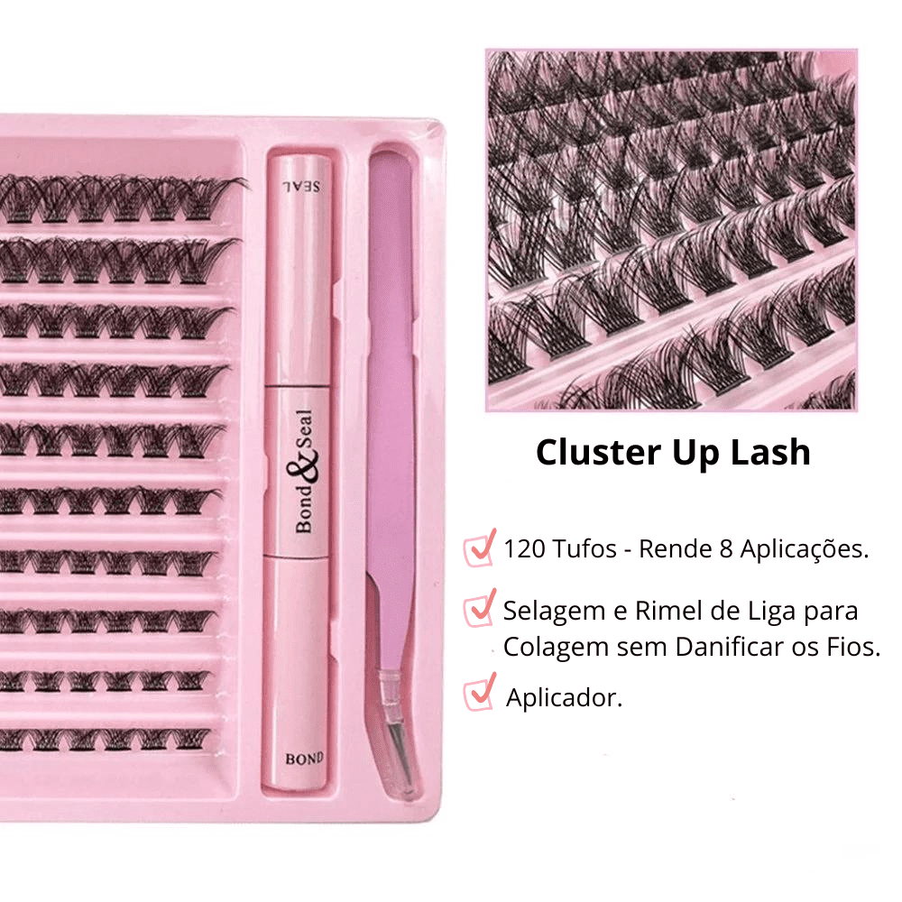 Cluster Up Lash - Extensão de Cílios em Casa